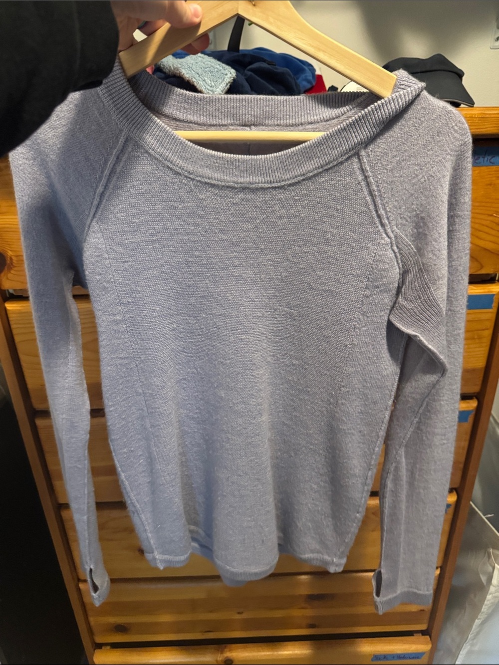 LULULEMON • Women’s Sit in Lotus Sweater Heathered Lilac Size 4